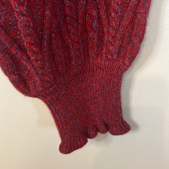 James Draper Marled Sweater Tuxedo Jacket Cardigan red - Picture 6 of 8